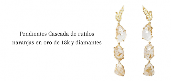 La novia luce un collar del siglo XIX en oro rosa, lleno de hermosos topacios amarillos de forma ovalada y diamantes, en engaste de oro y topacios centrales en adornos de plata. (14)