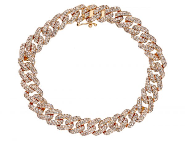 Pulsera oro diamantes